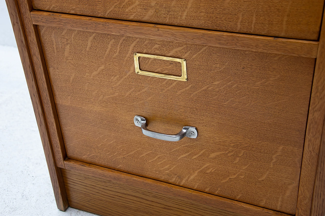 Classificatore industriale in quercia, compensato e metallo, anni '30 14