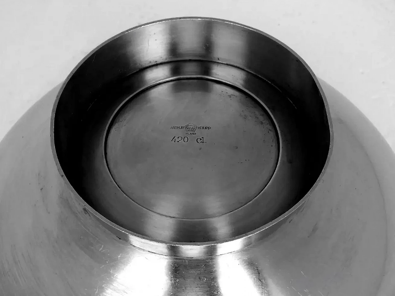 Stainless steel bowl by Gio Ponti for Arthur Krupp, 1930s 11