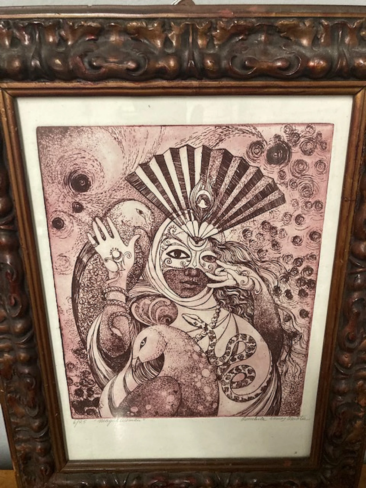 Conchita, Magick Woman, engraving 1