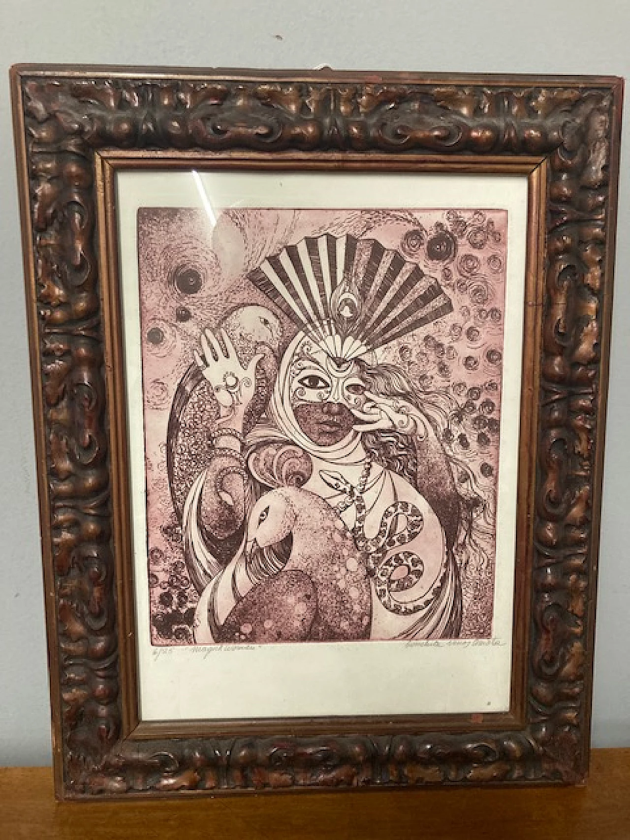 Conchita, Magick Woman, engraving 2