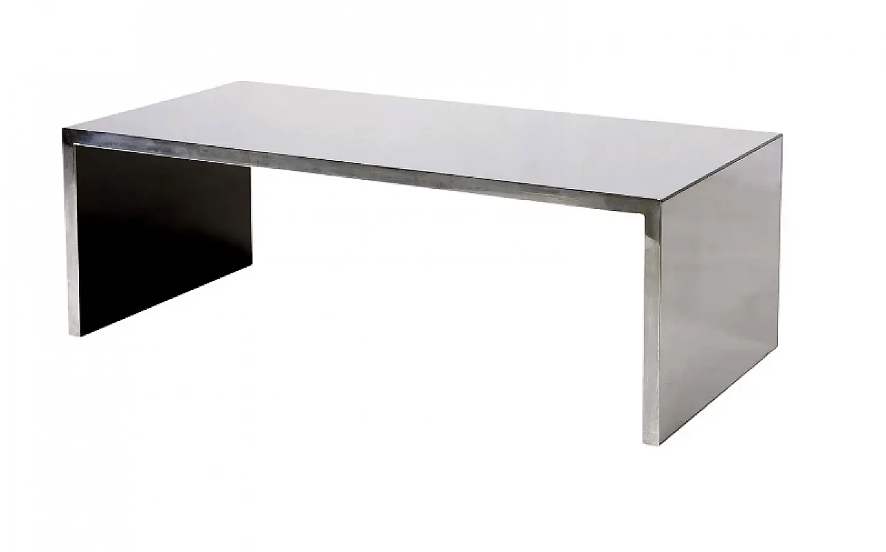 Nanda Vigo low mirror table Four Corners by Driade, 1970s 1