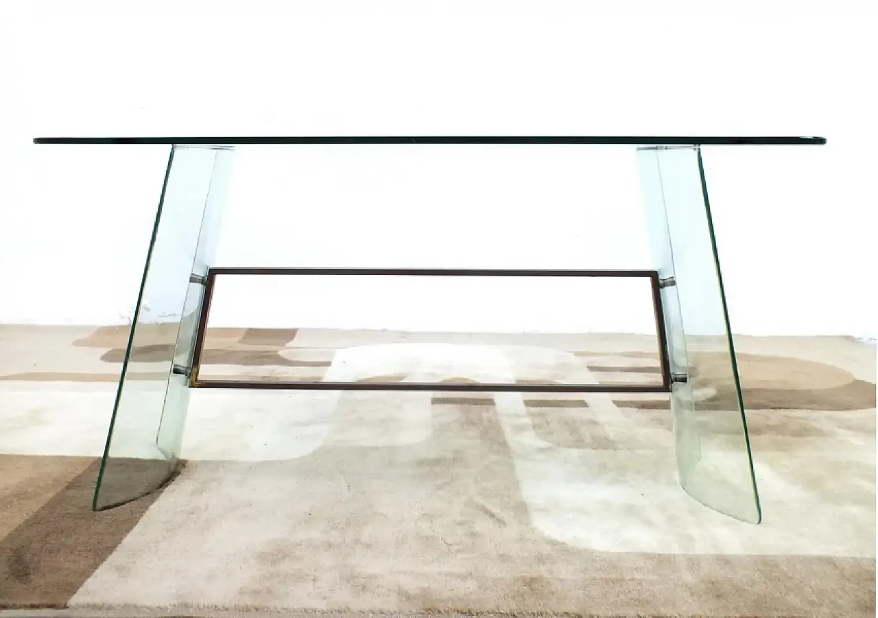 Glass coffee table by Pietro Chiesa for Fontana Arte, 1940s 4