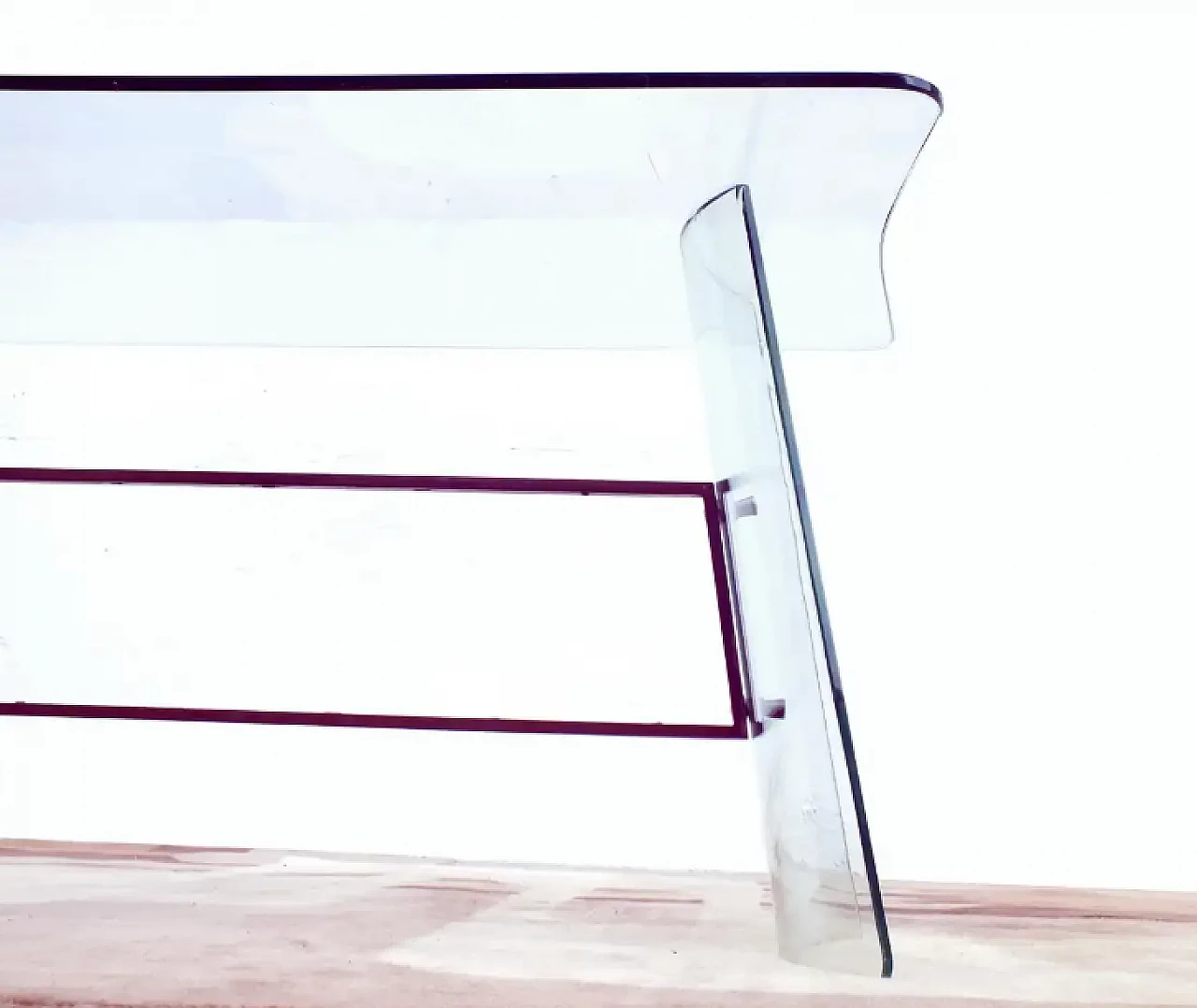 Glass coffee table by Pietro Chiesa for Fontana Arte, 1940s 6