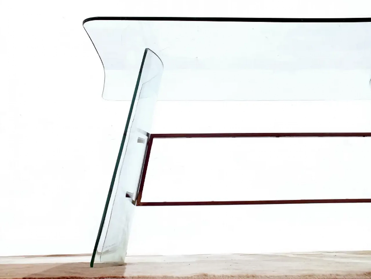 Glass coffee table by Pietro Chiesa for Fontana Arte, 1940s 7