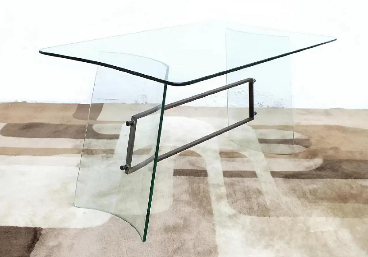 Glass coffee table by Pietro Chiesa for Fontana Arte, 1940s 8