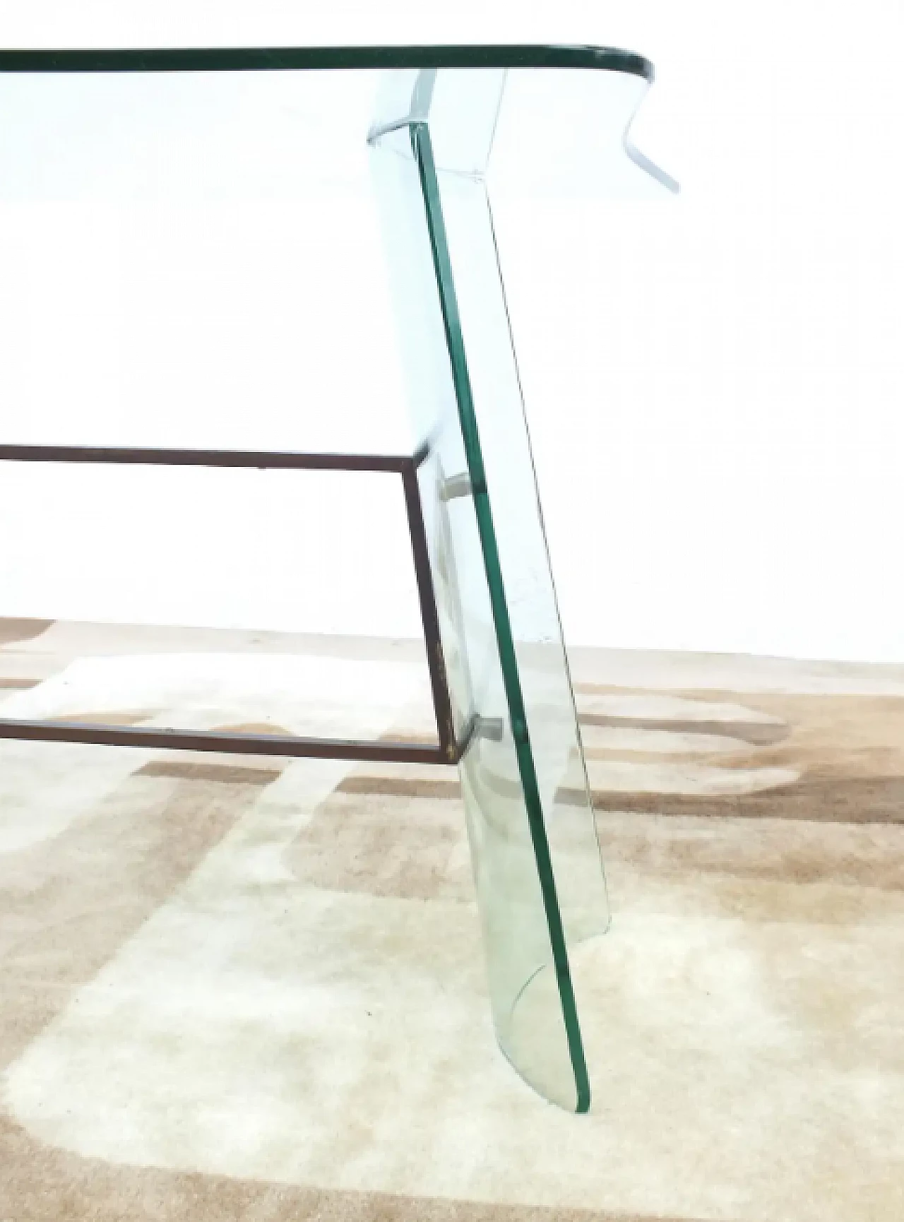 Glass coffee table by Pietro Chiesa for Fontana Arte, 1940s 11