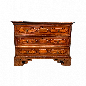 Lombardy chest of drawers in cherry wood, late 18th century