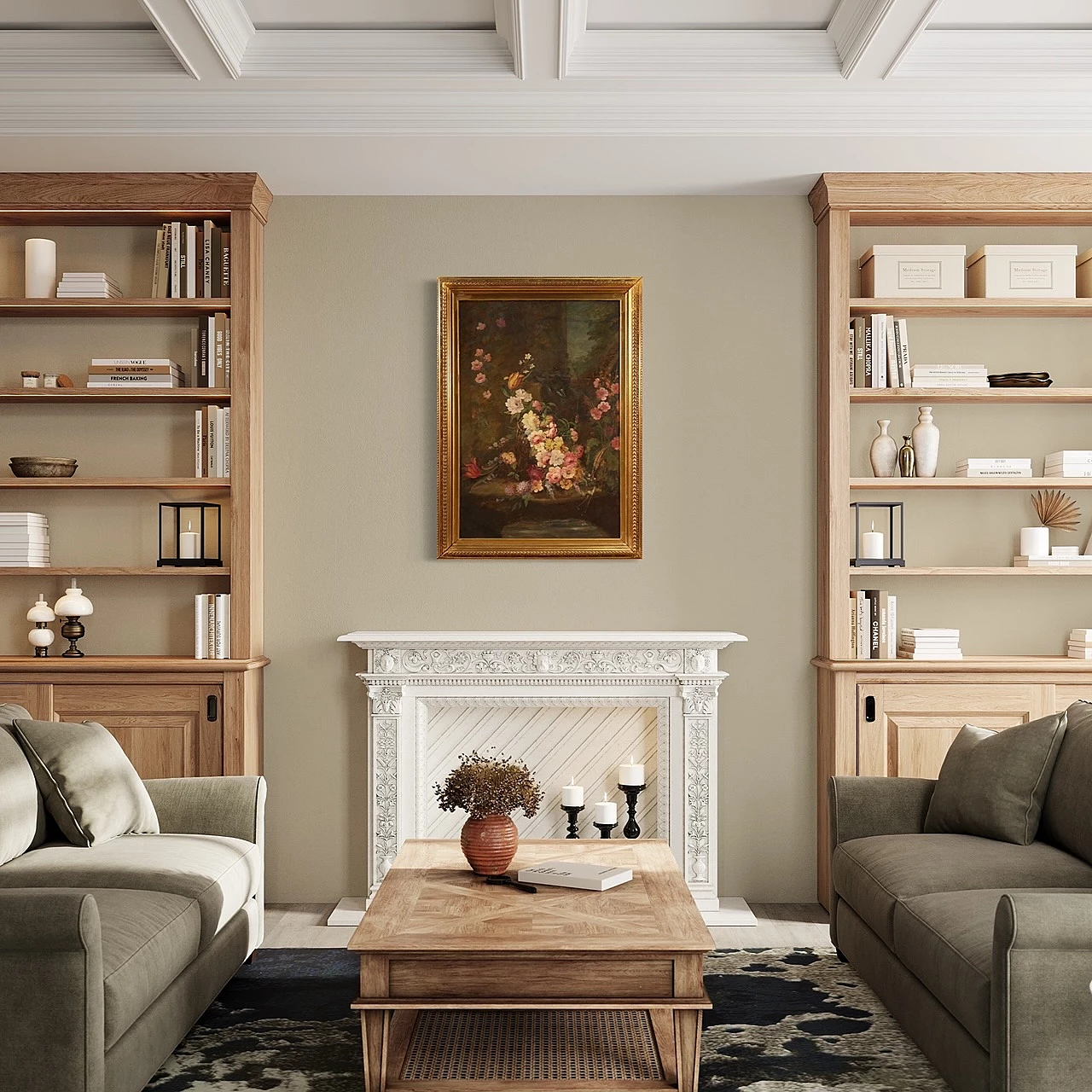 Still life with flowers, oil painting on masonite 15