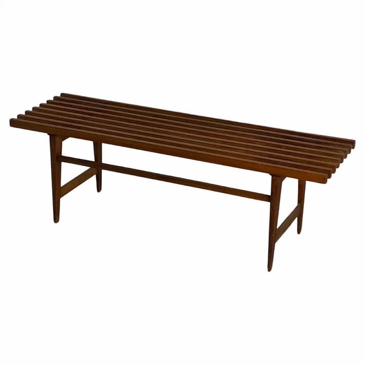 Scandinavian-style teak bench, 1960s 1