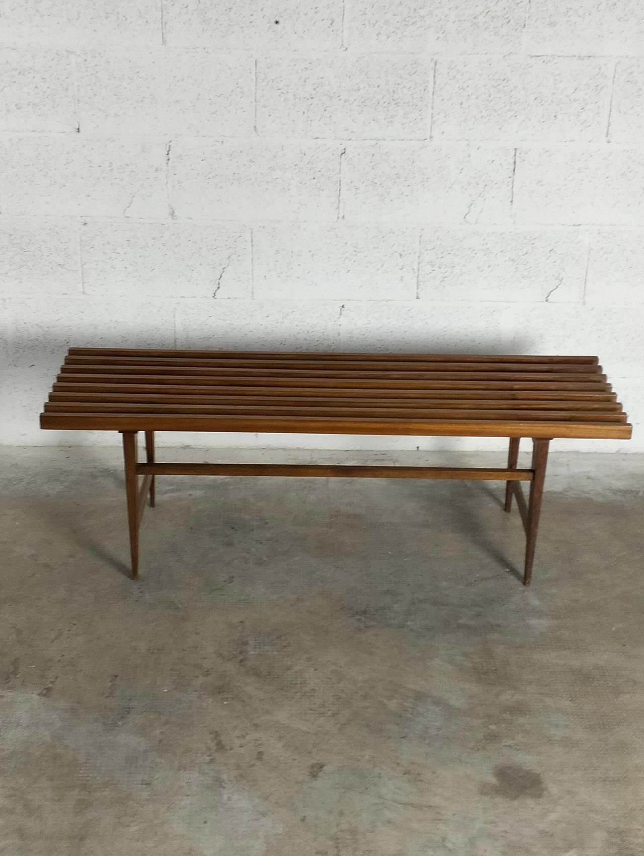 Panca in teak in stile scandinavo, anni '60 5