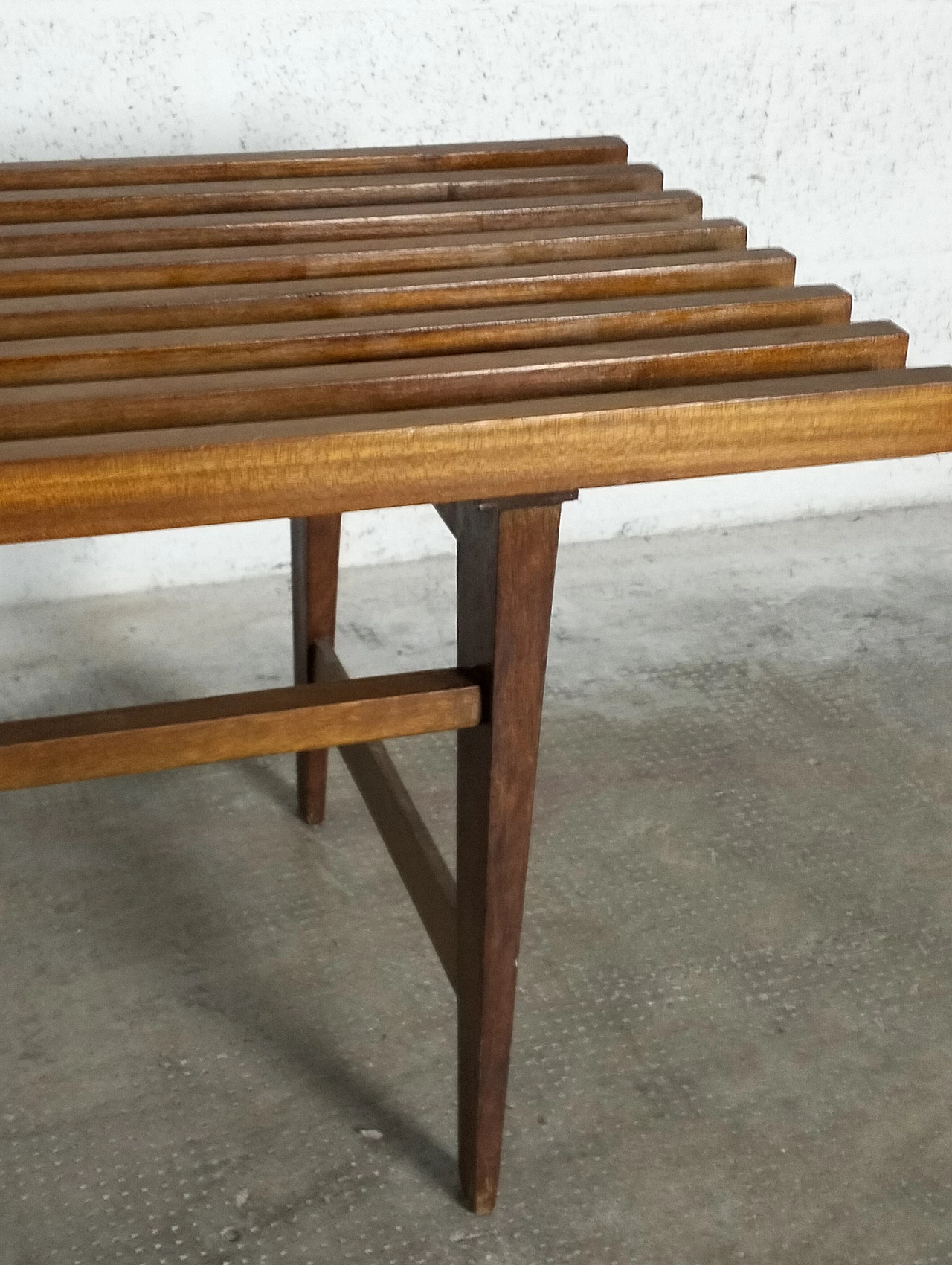 Scandinavian-style teak bench, 1960s 7