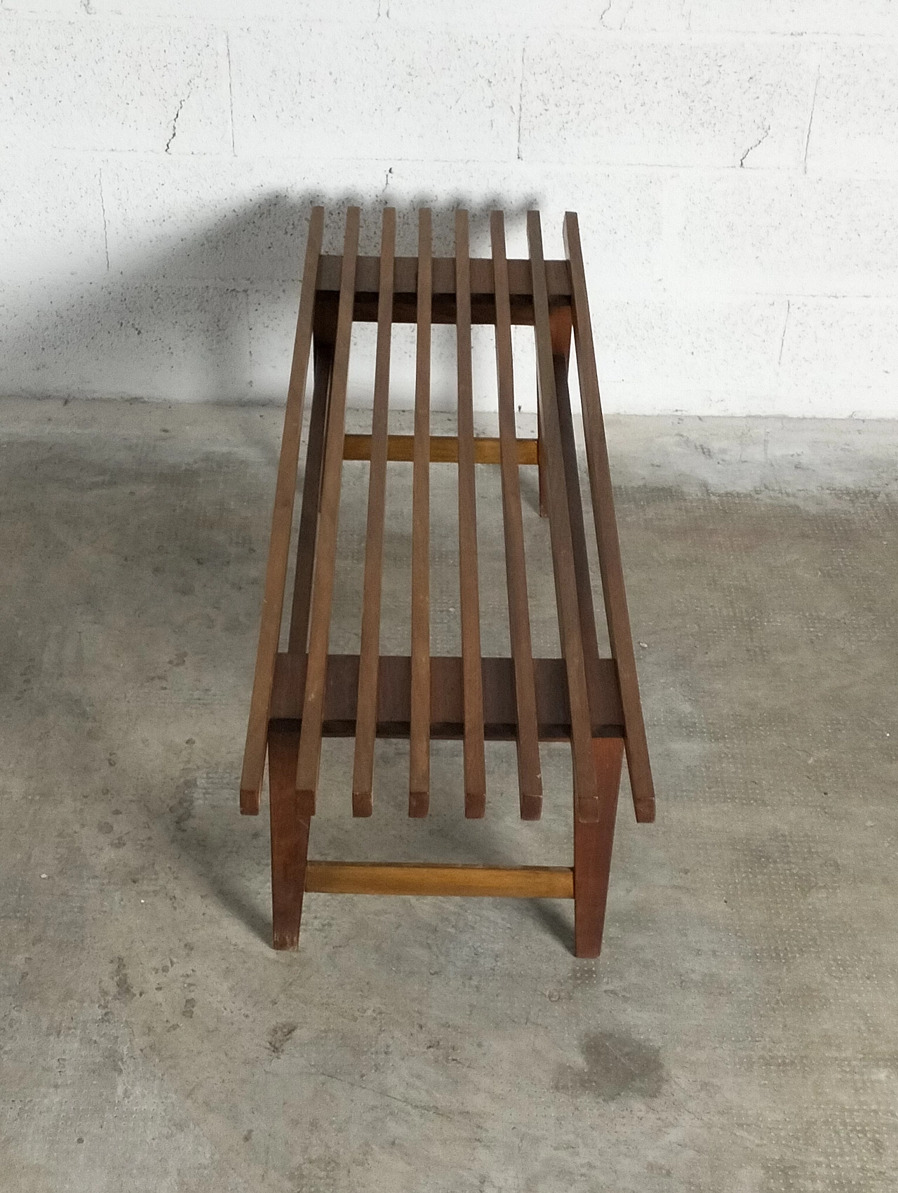 Scandinavian-style teak bench, 1960s 9