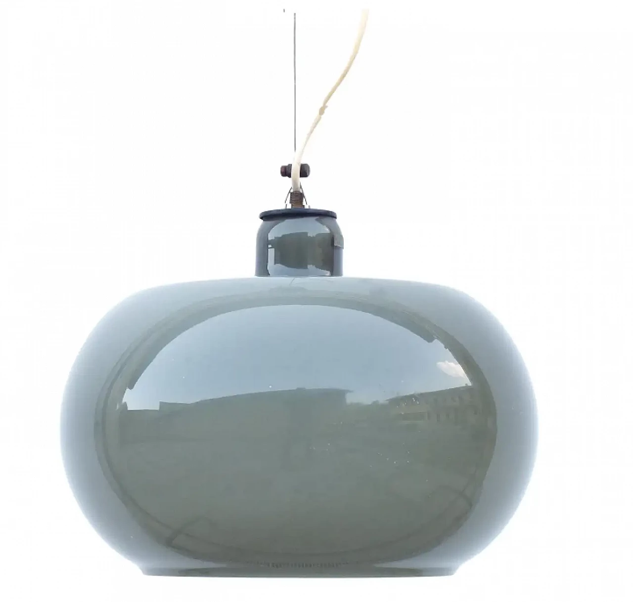 Glass ceiling lamp by Alessandro Pianon for Lumenform, 1960s 1