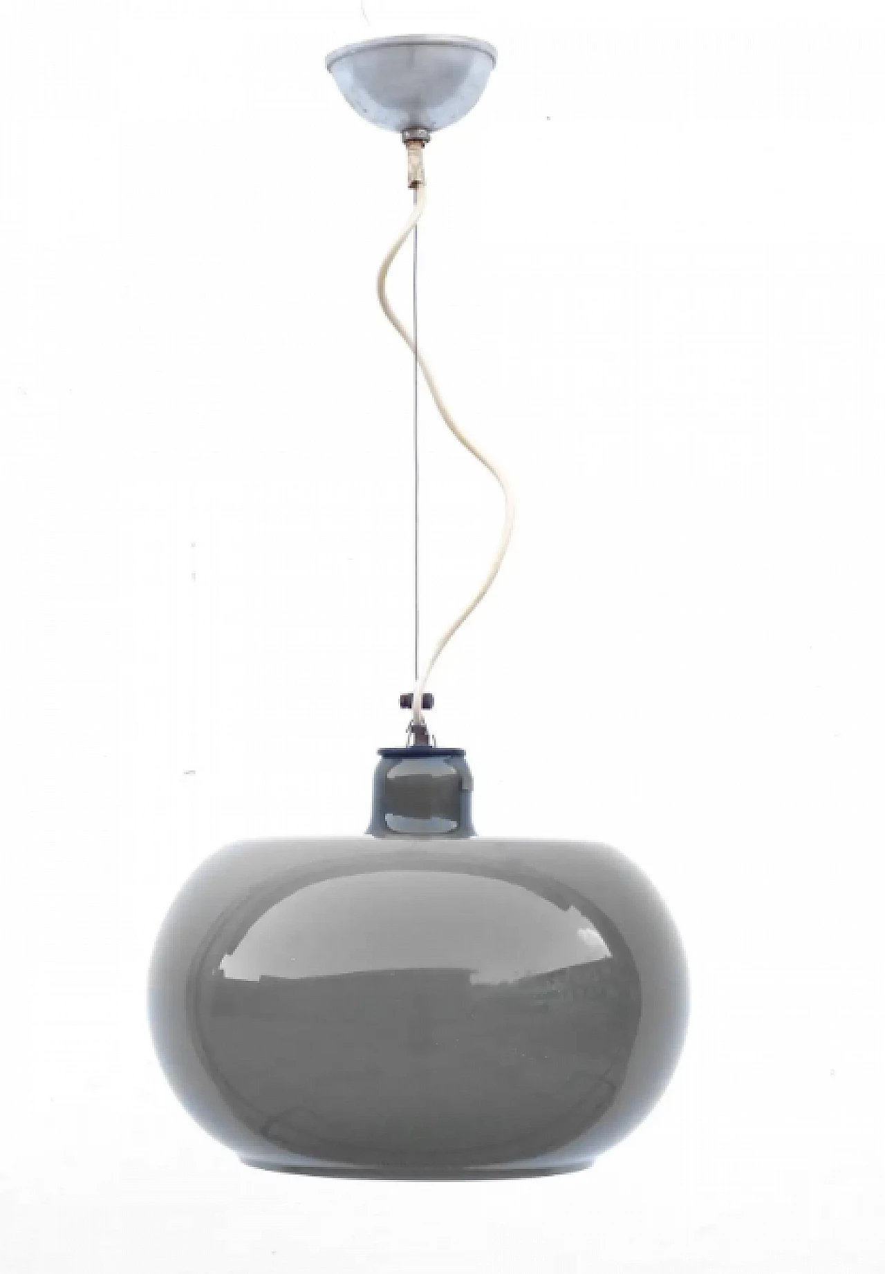 Glass ceiling lamp by Alessandro Pianon for Lumenform, 1960s 2