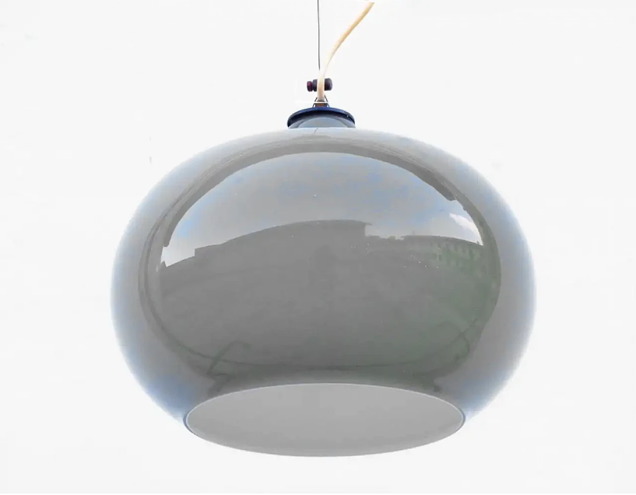 Glass ceiling lamp by Alessandro Pianon for Lumenform, 1960s 3