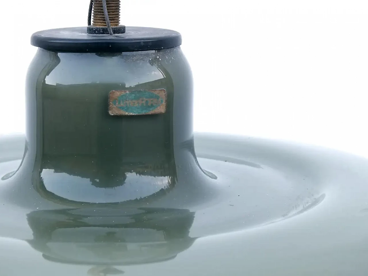 Glass ceiling lamp by Alessandro Pianon for Lumenform, 1960s 4