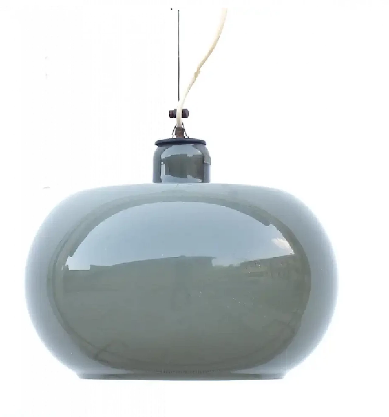 Glass ceiling lamp by Alessandro Pianon for Lumenform, 1960s 5