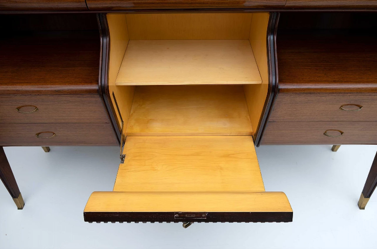 Walnut sideboard by Osvaldo Borsani for Arredamenti Borsani Varedo, 1950s 12