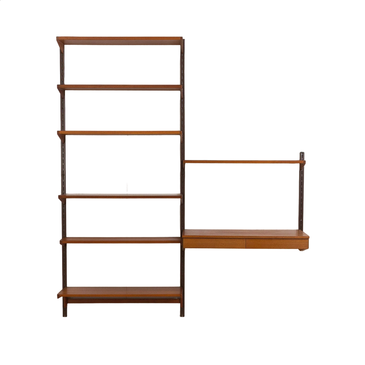 Teak bookcase with desk by Kai Kristiansen for FM Møbler, 1960s 16