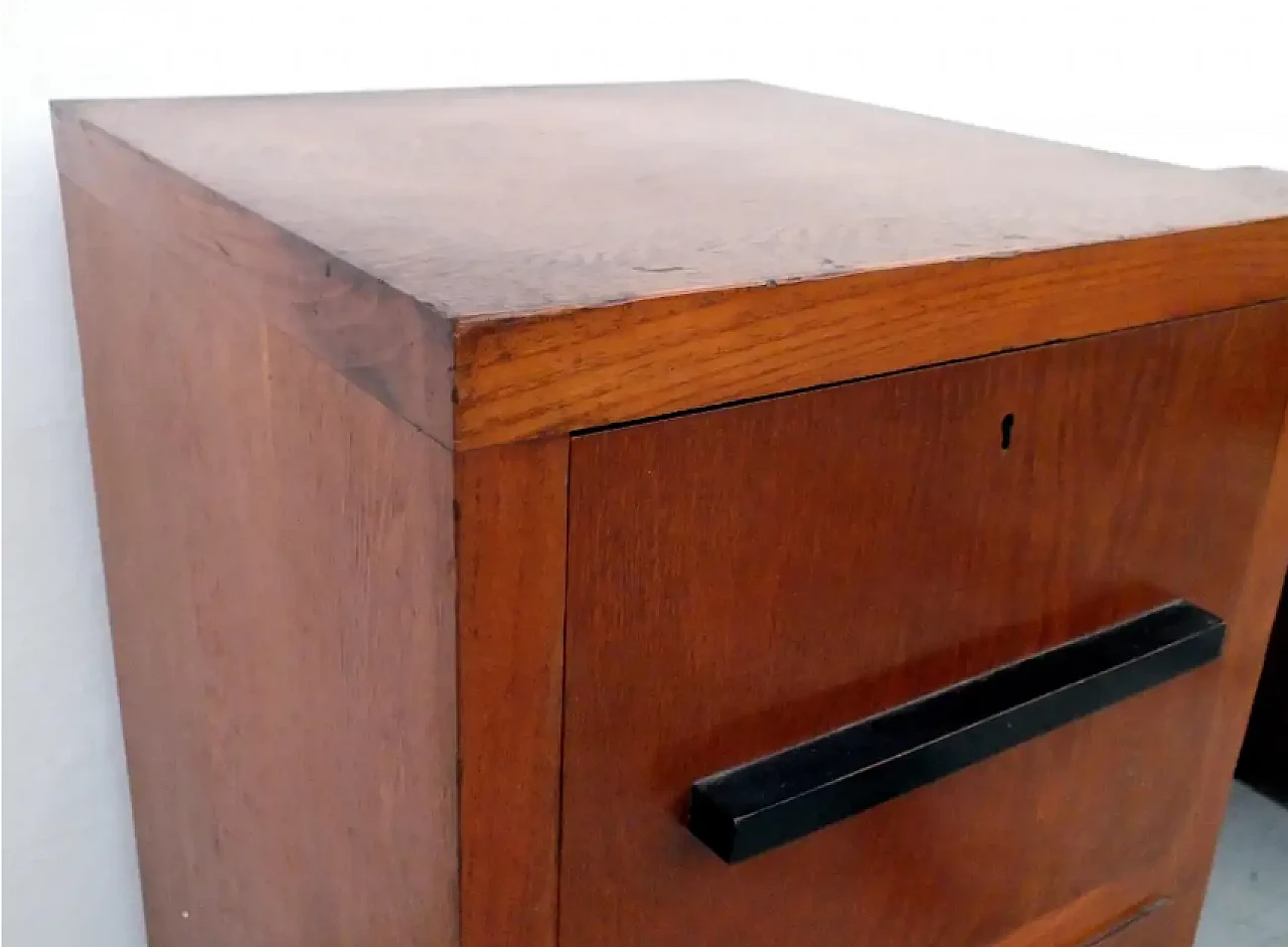 Walnut writing desk attributed to Pagano, 1930s 5