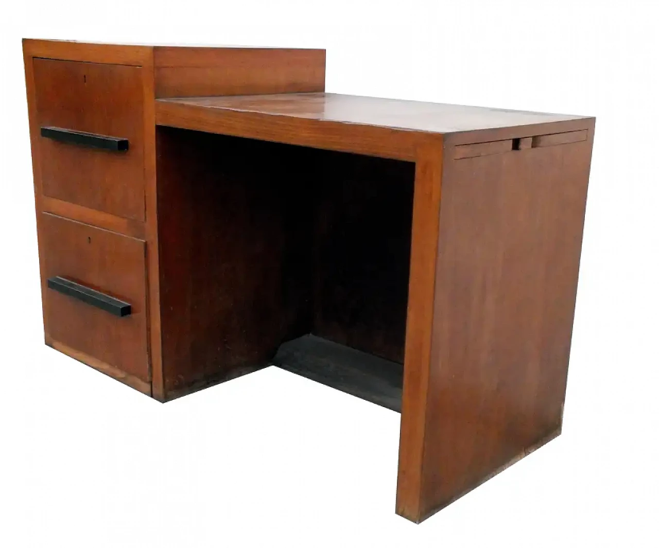 Walnut writing desk attributed to Pagano, 1930s 6