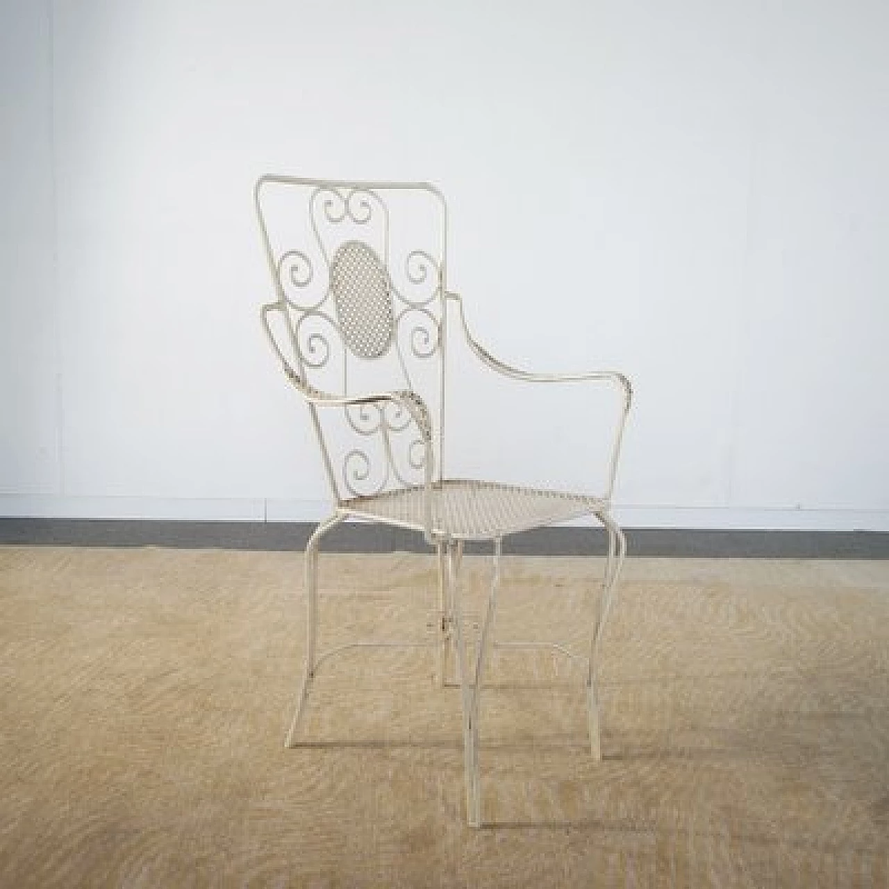 6 Wrought iron garden chairs by Casa & Giardino, 1950s 4