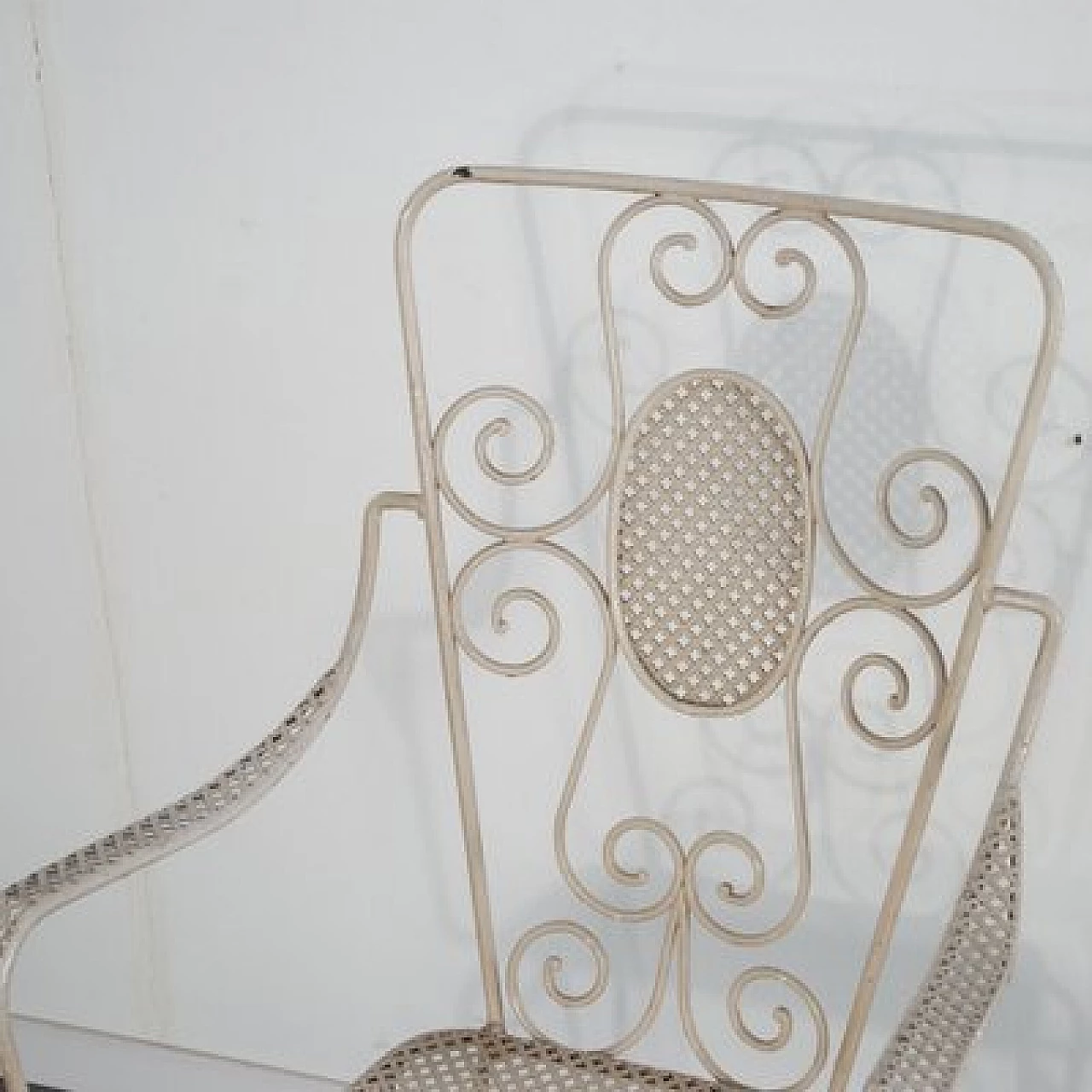 6 Wrought iron garden chairs by Casa & Giardino, 1950s 6