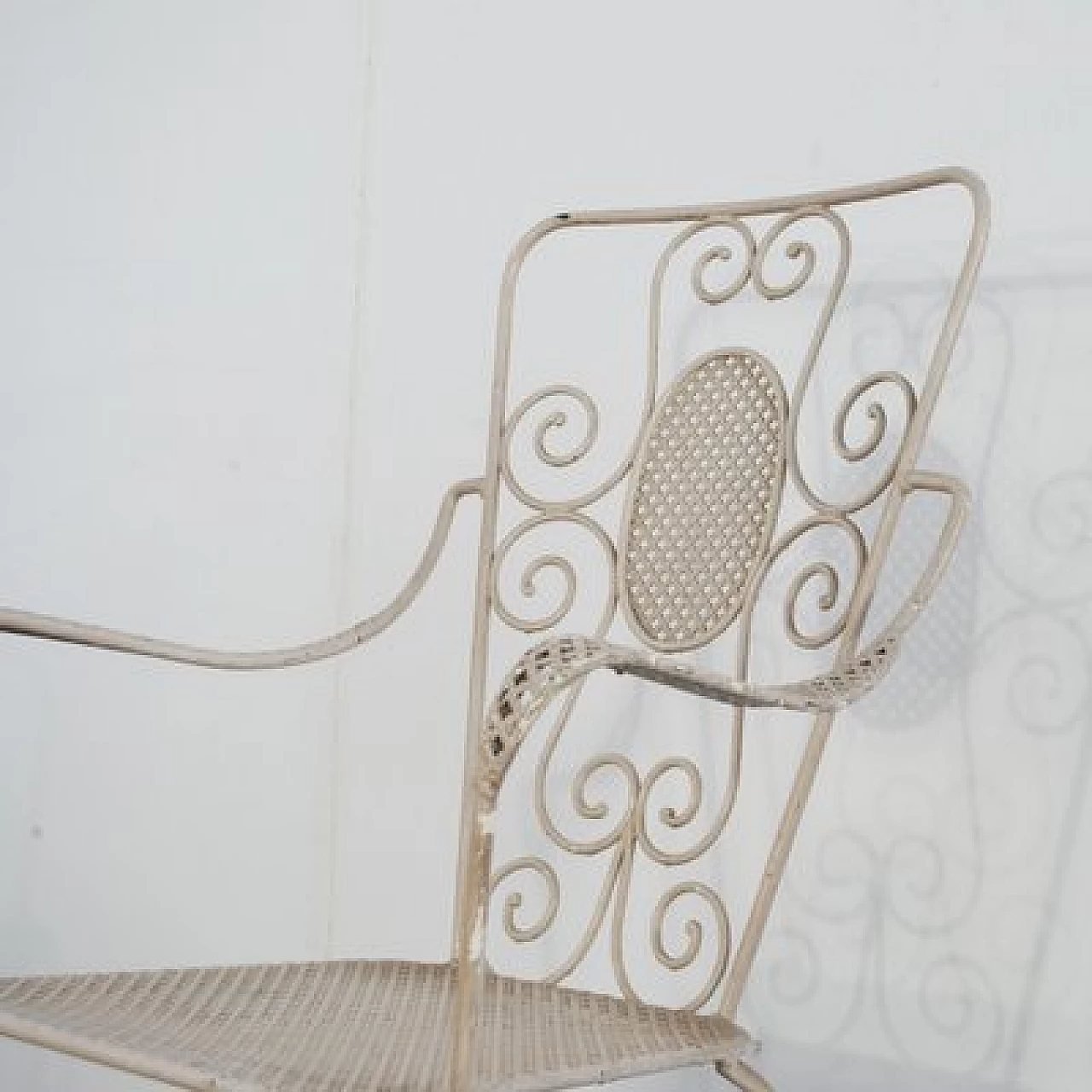 6 Wrought iron garden chairs by Casa & Giardino, 1950s 8