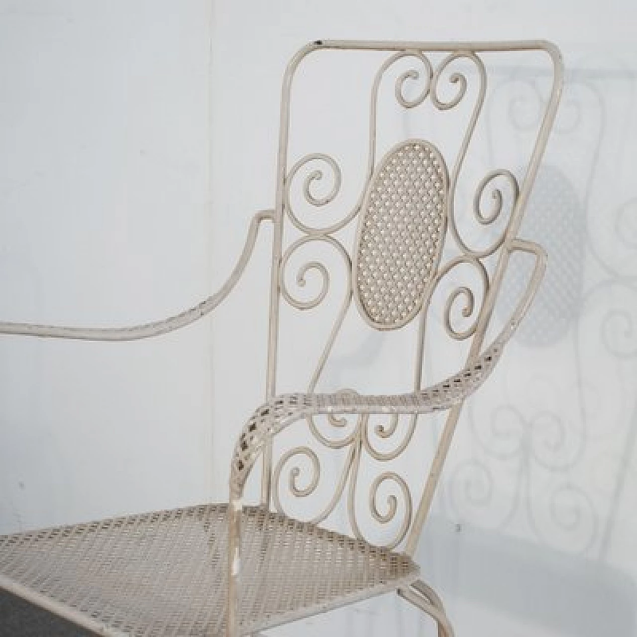 6 Wrought iron garden chairs by Casa & Giardino, 1950s 10