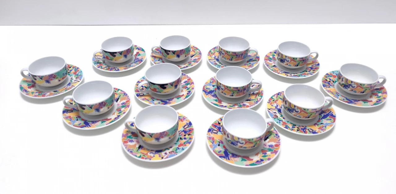 La Bella Tavola tea and coffee service by Sottsass and Boetti for Alessi, 1990s 6