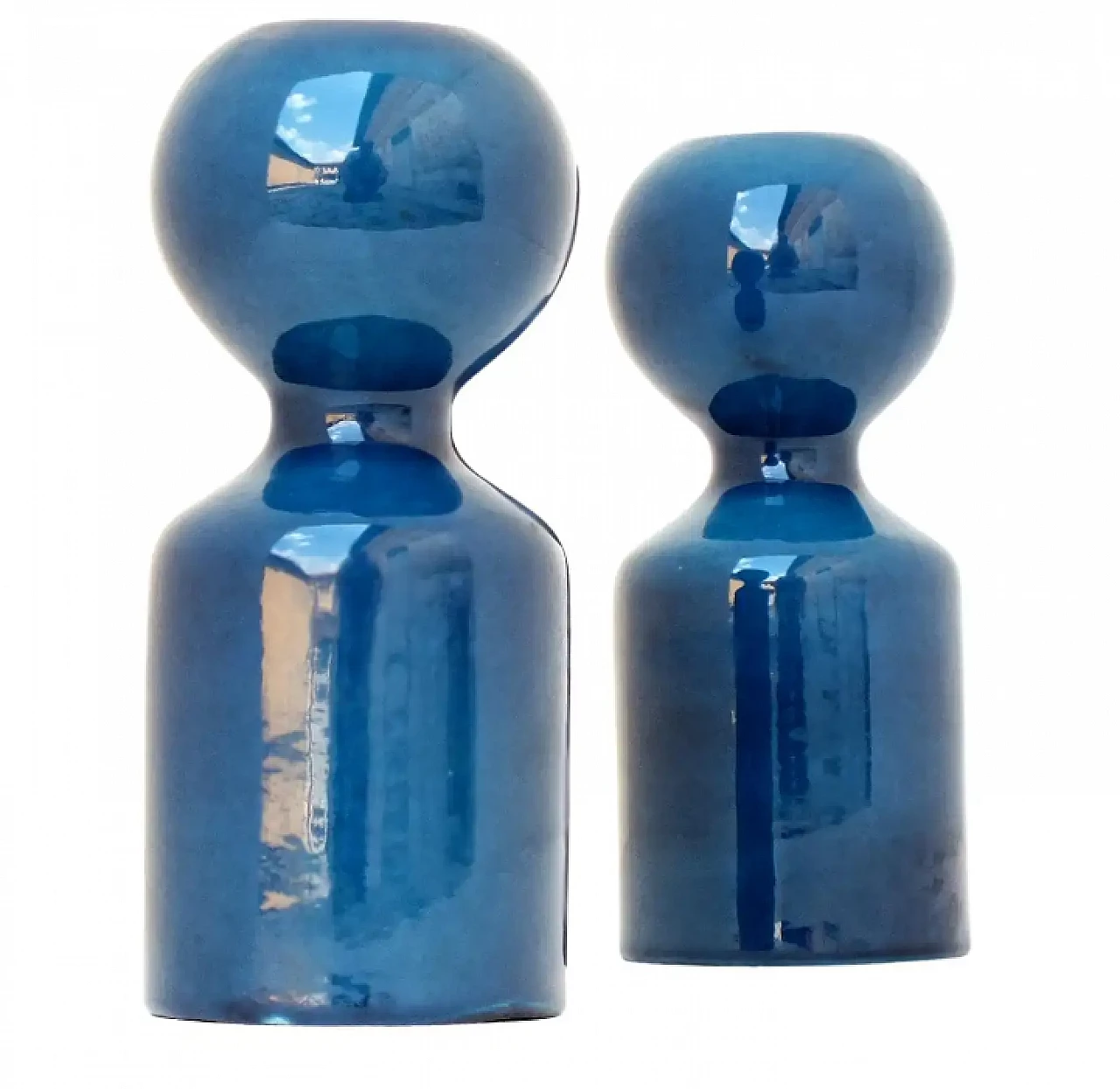 Gabbianelli ceramic candleholder by Liisi Beckmann, 1970s 1