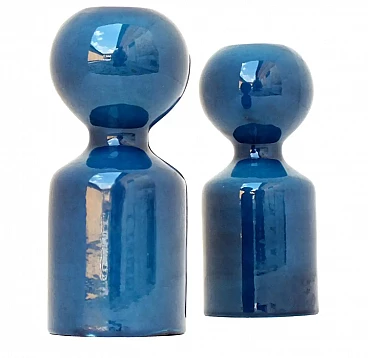 Gabbianelli ceramic candleholder by Liisi Beckmann, 1970s