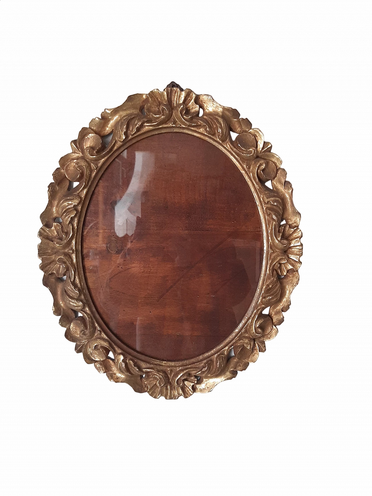 Mirror with gilded carved wooden frame, 20th century 10