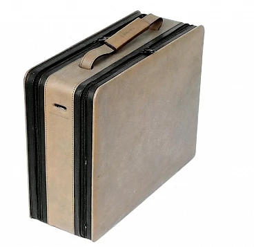 Leather briefcase by Sottsass Ettore for BNL, 1990s