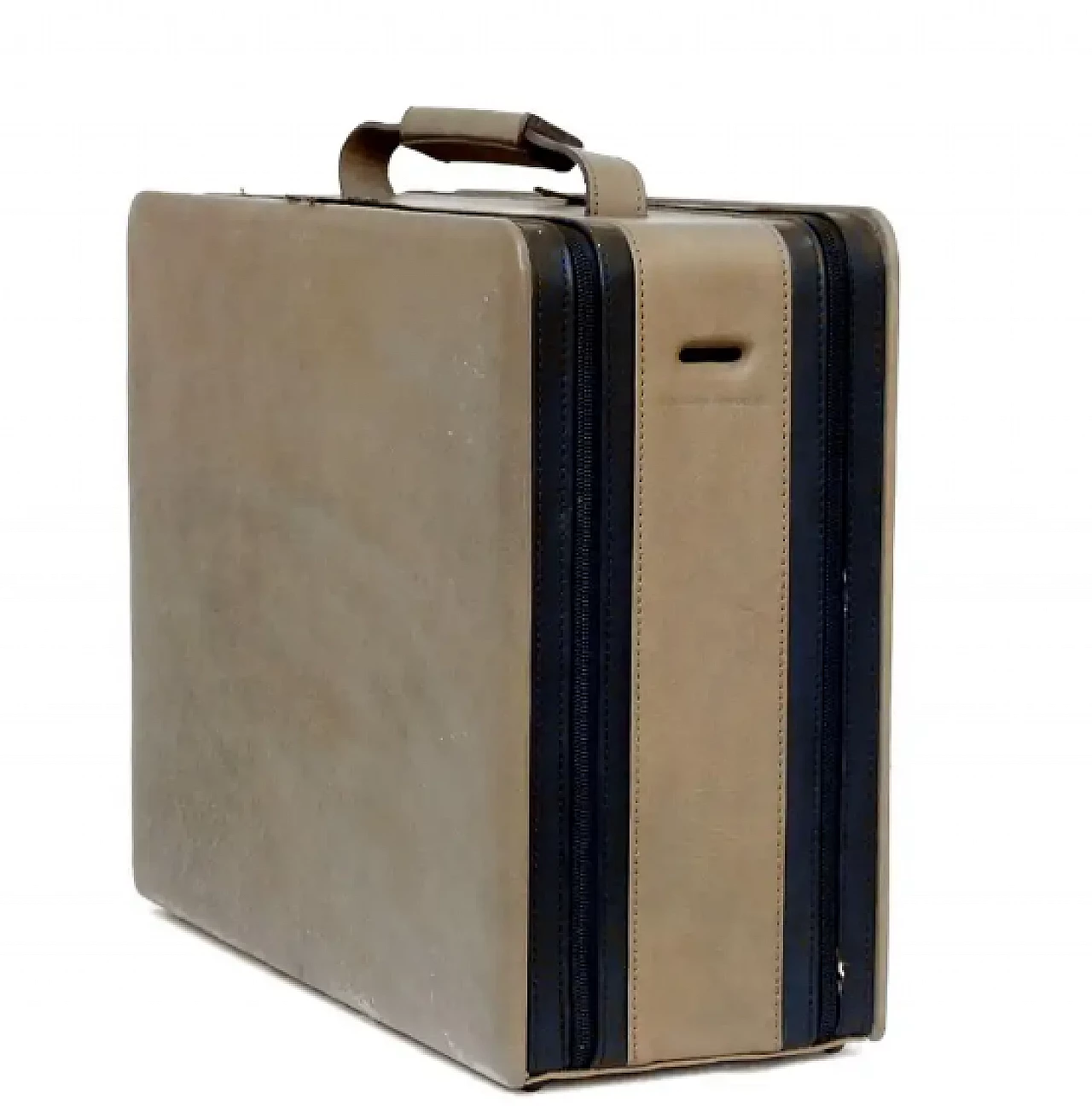 Leather briefcase by Sottsass Ettore for BNL, 1990s 2