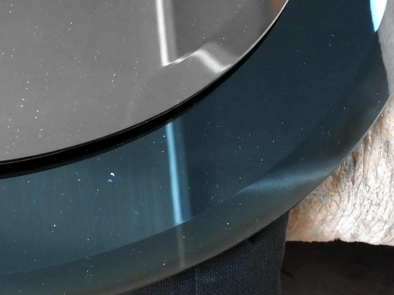 Specchio con cornice blu cobalto di Luigi Fontana, anni '50 5