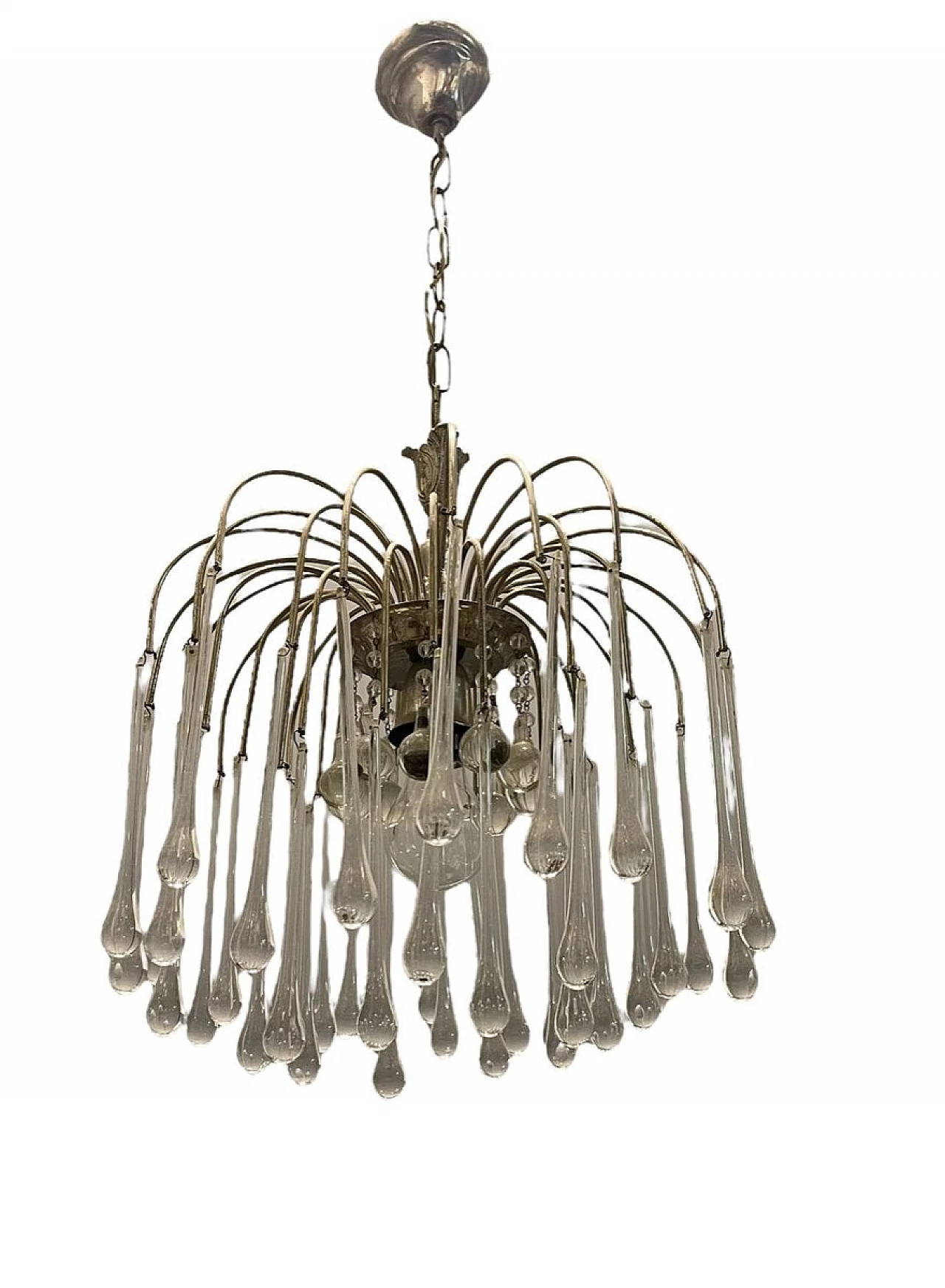 Murano glass cascade chandelier, 1960s 1
