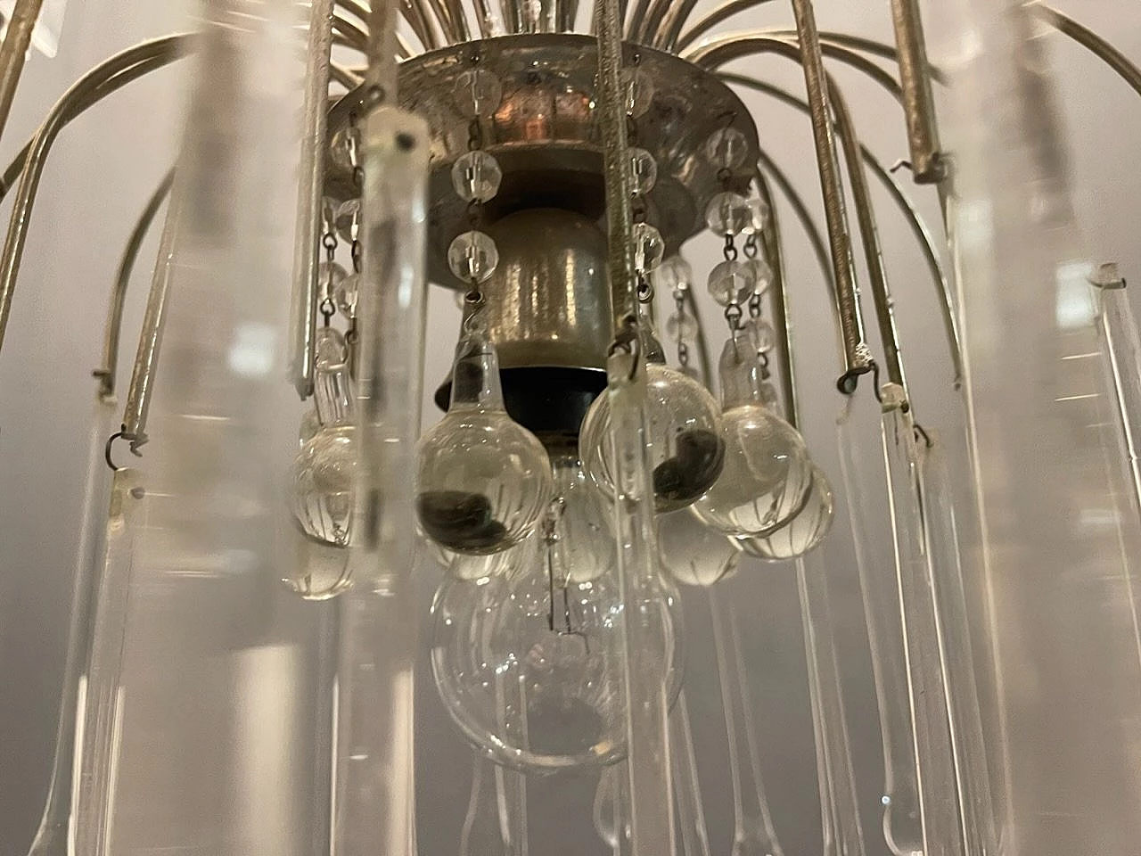 Murano glass cascade chandelier, 1960s 3