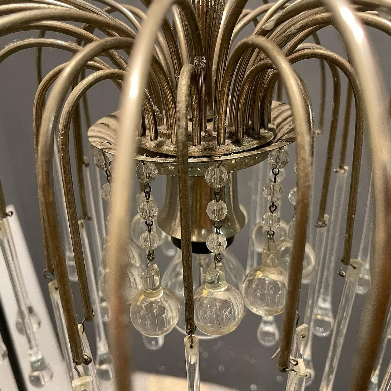 Murano glass cascade chandelier, 1960s 4