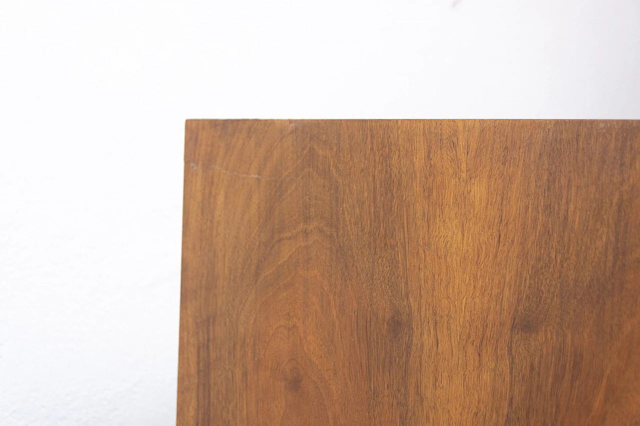 Walnut functionalist wardrobe by UP Zavody, 1950s 16