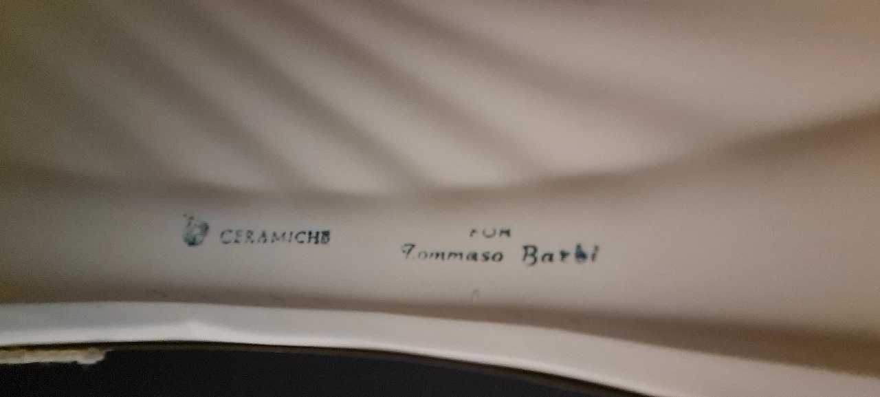 Ceramic table lamp by Tommaso Barbi, 1970s 1