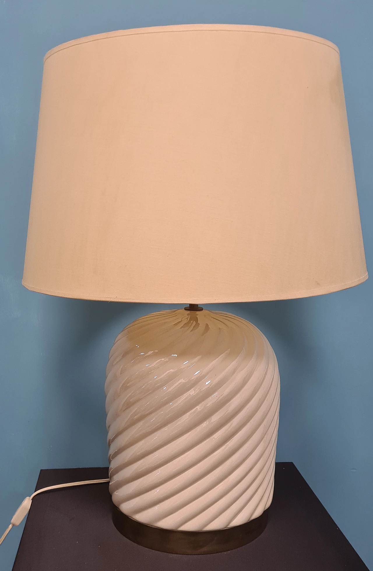 Ceramic table lamp by Tommaso Barbi, 1970s 3