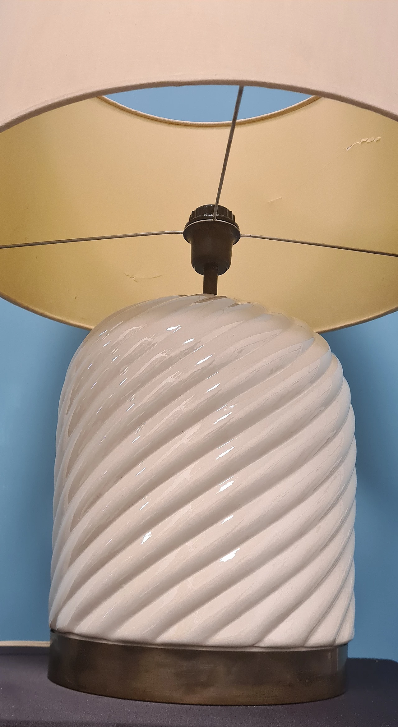 Ceramic table lamp by Tommaso Barbi, 1970s 4