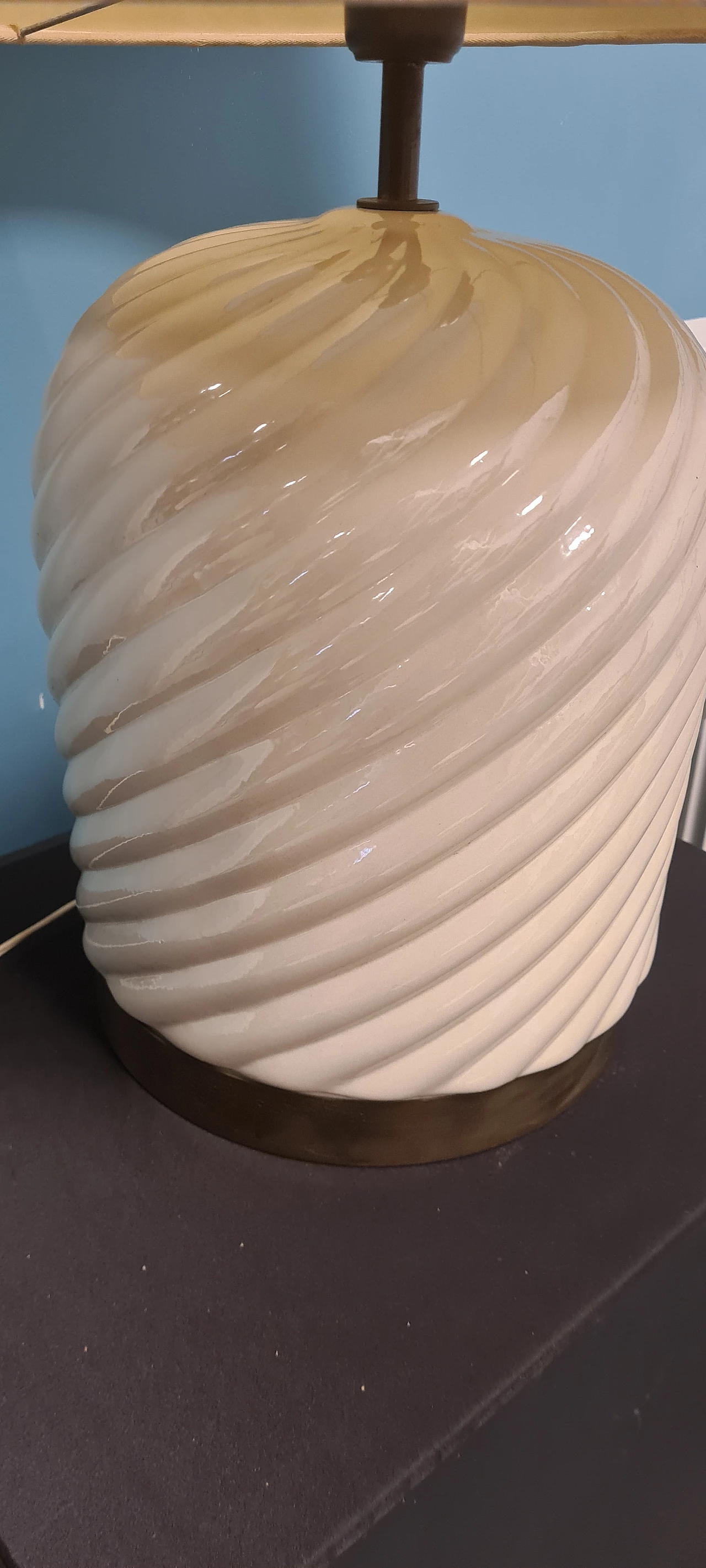 Ceramic table lamp by Tommaso Barbi, 1970s 6