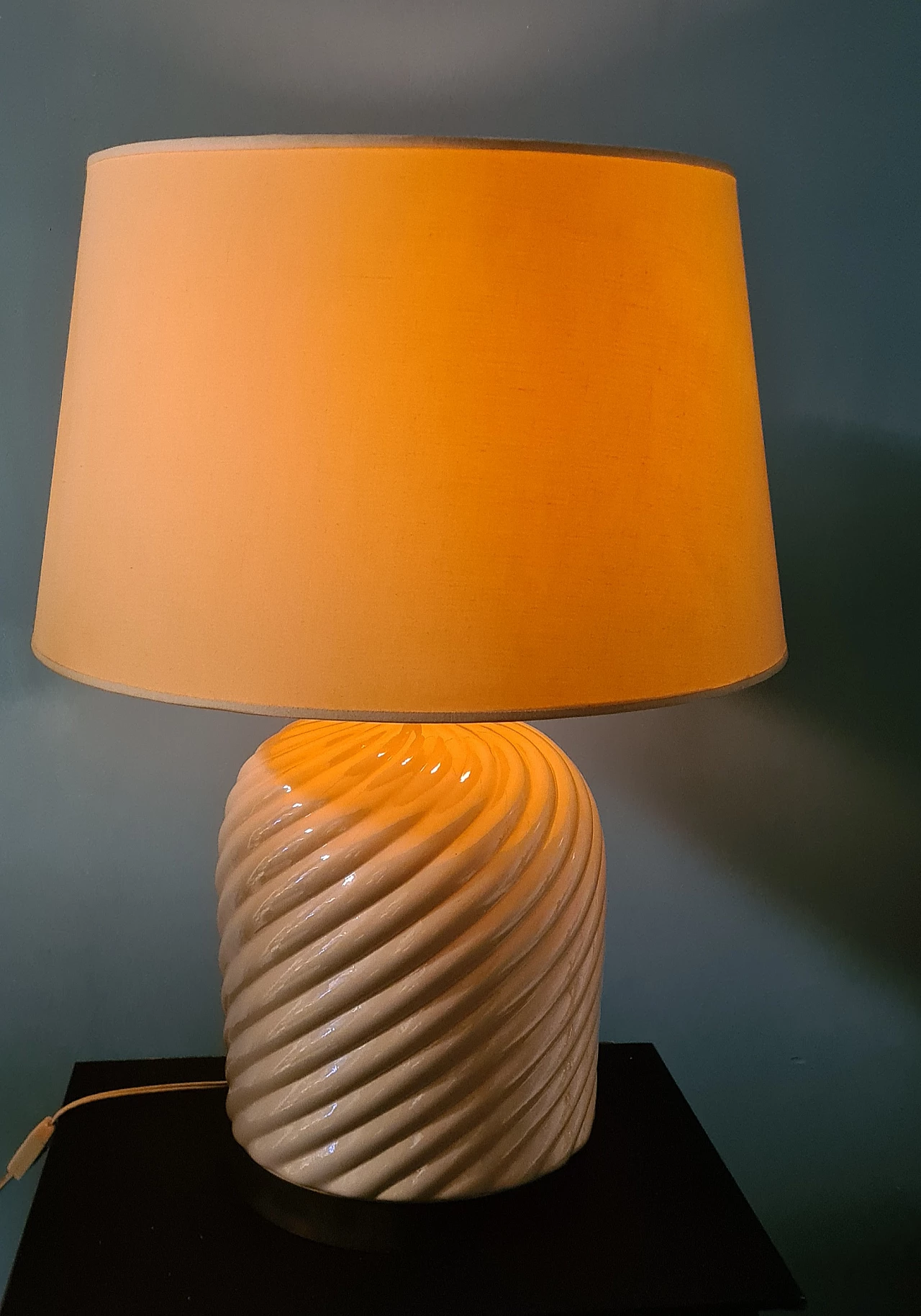 Ceramic table lamp by Tommaso Barbi, 1970s 7