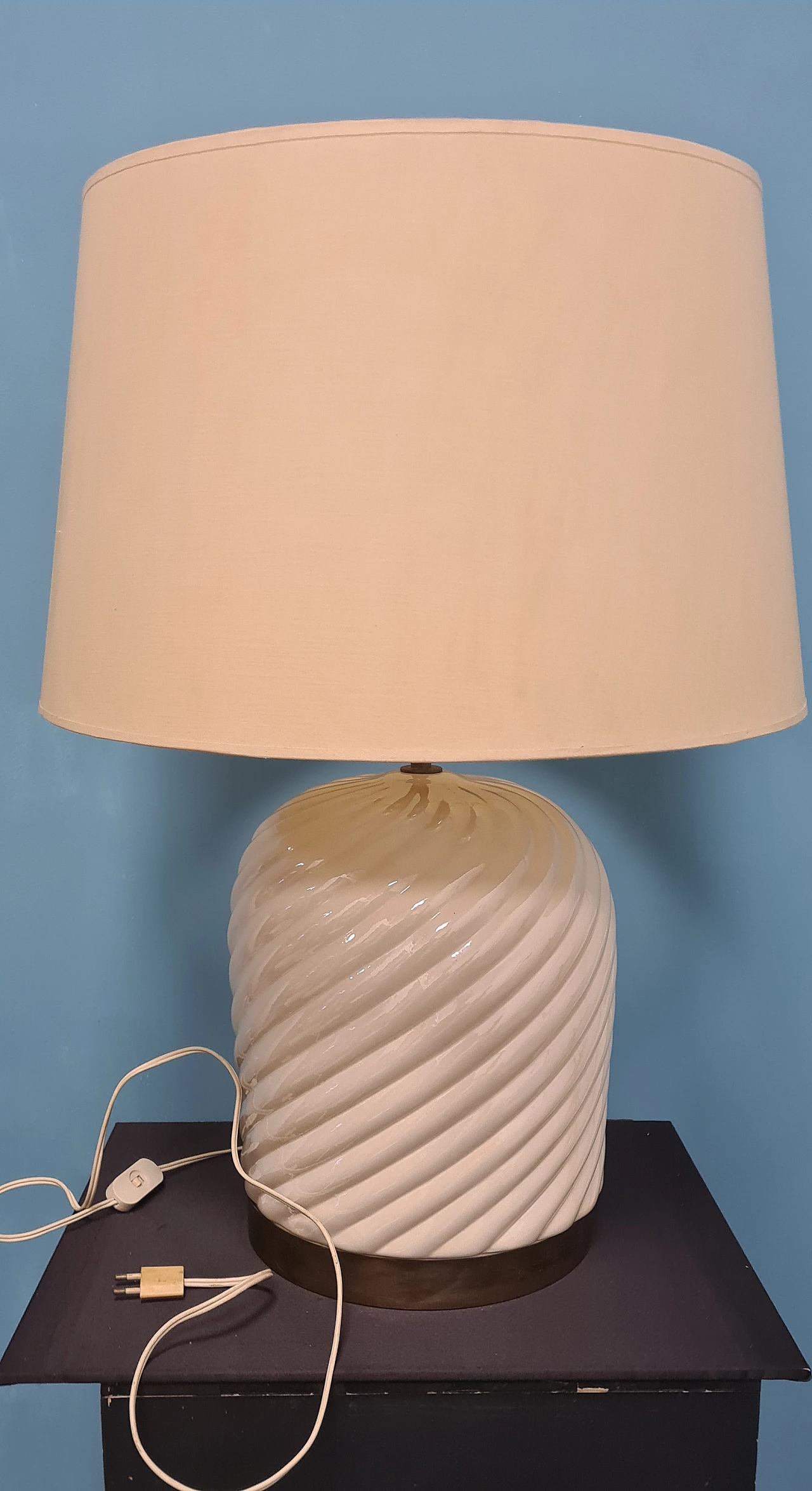 Ceramic table lamp by Tommaso Barbi, 1970s 8