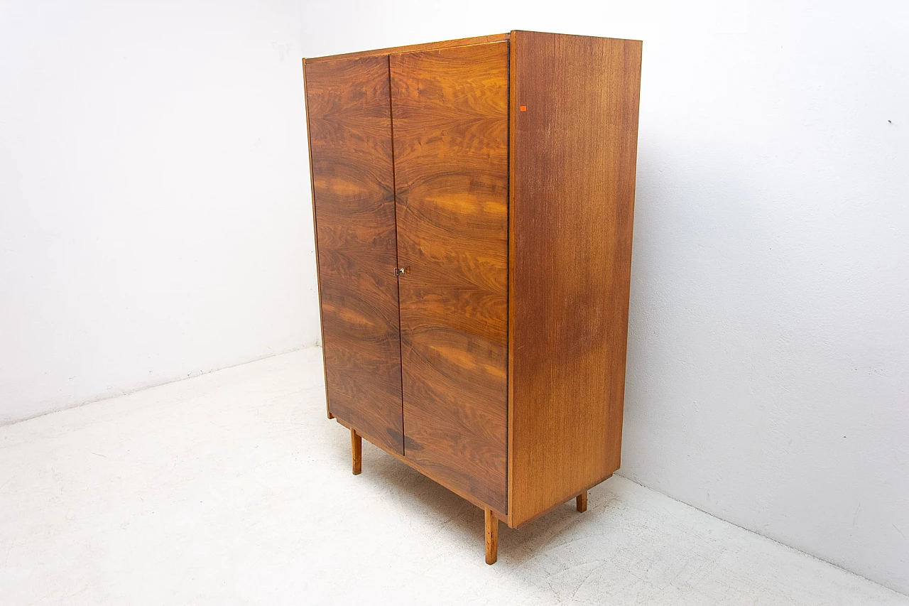 Walnut and plywood wardrobe, 1960s 3
