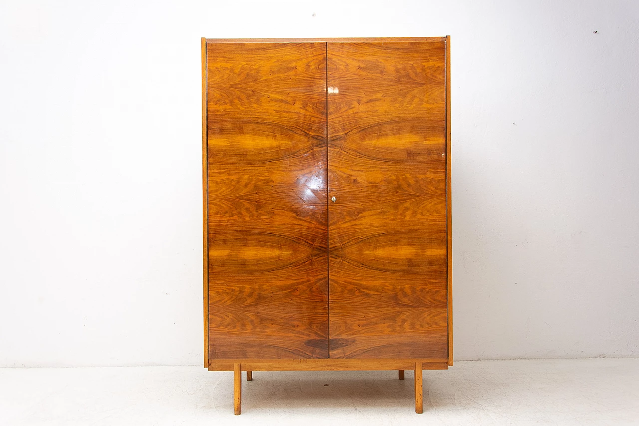 Walnut and plywood wardrobe, 1960s 16