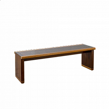 Wooden bench by Ico Parisi for Brugnoli Mobili Cantù, 1960s