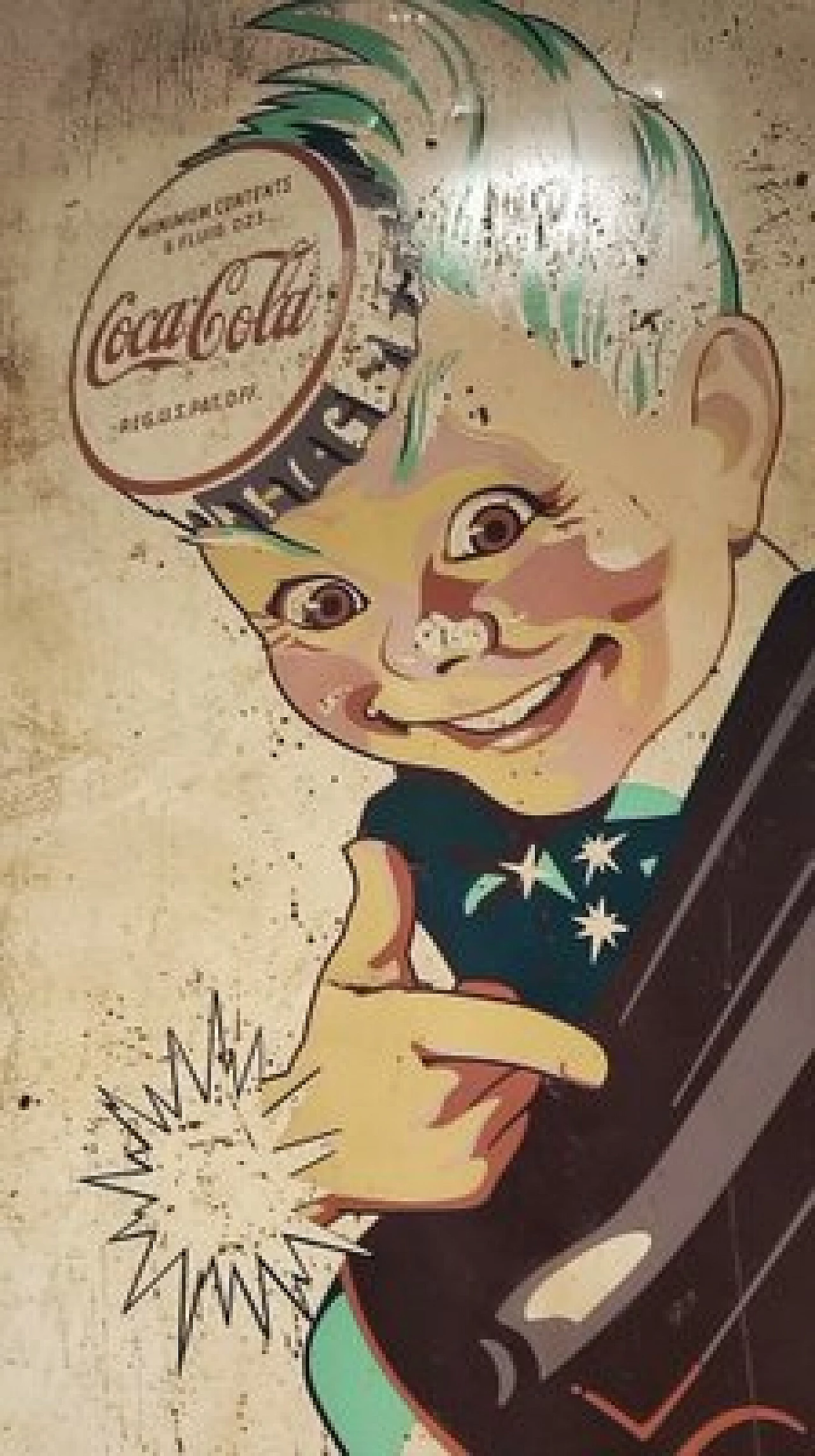 Coca Cola sign with Sprite boy, 1940s 2